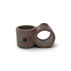 Buiskoppeling Kruisstuk 90° - vintage bruin-B / 26,9 mm